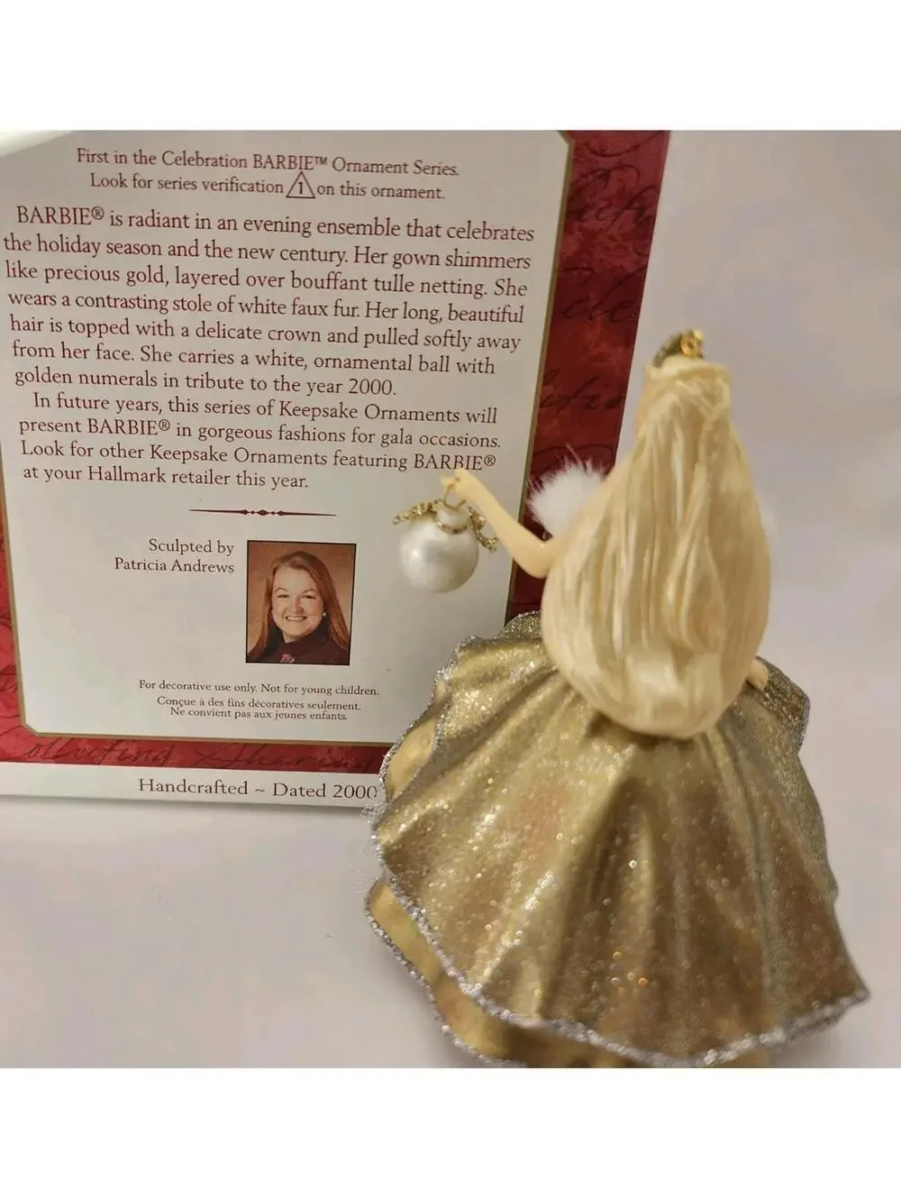Lot Of 4 Hallmark Keepsake Ornaments 3 Barbie & Kelly + 1 Lighthouse Greetings